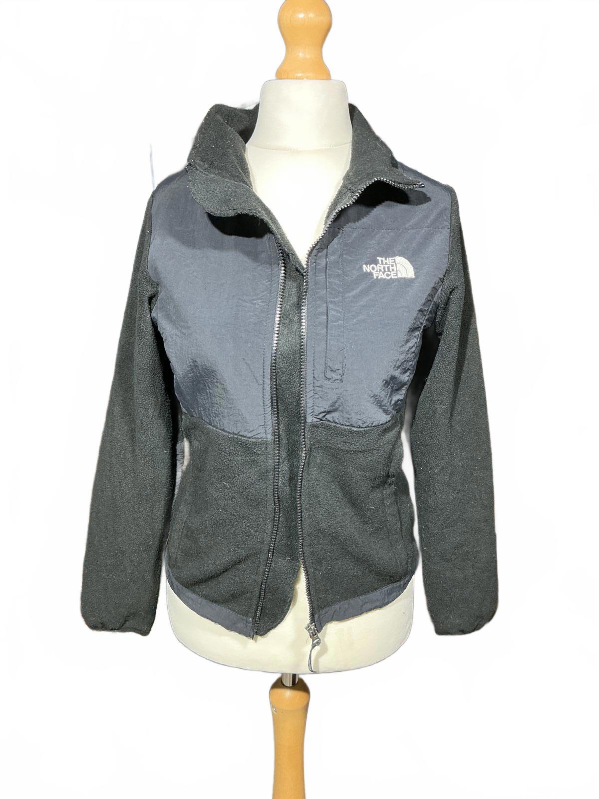 The North Face Women's Fleece and Nylon Jacket Black and Grey