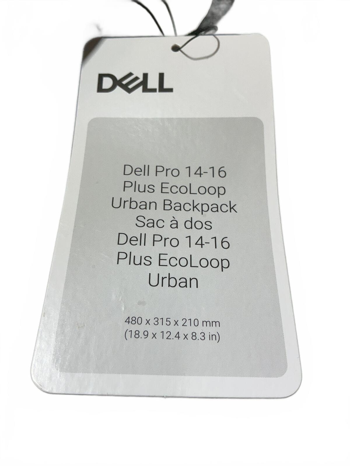 Dell Pro 14-16 Plus EcoLoop Urban Backpack Grey Black 480x315x210 mm