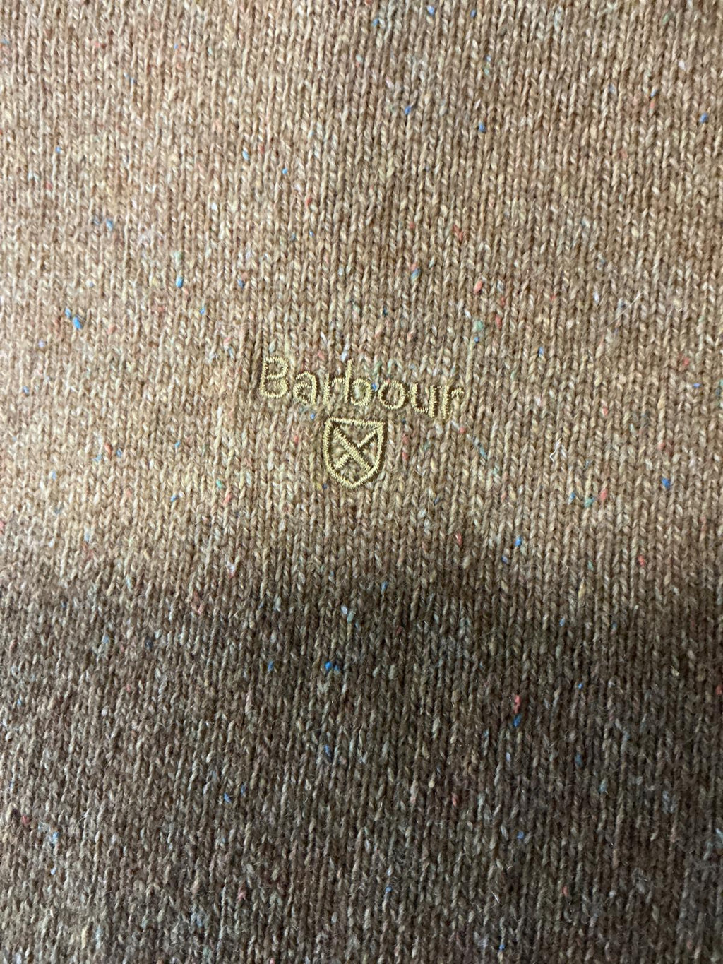 Men's Barbour Sweater Yellow Crew Neck