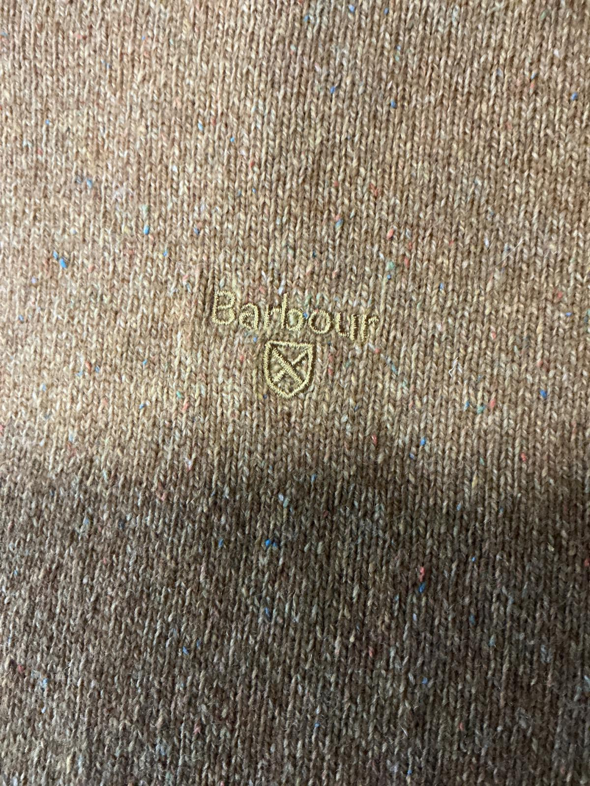 Men's Barbour Sweater Yellow Crew Neck