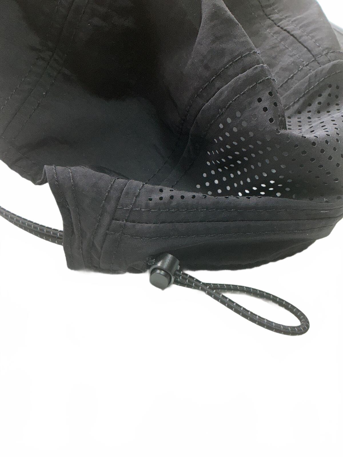 Puresport Black Lightweight Adjustable Ventilated Cap OSFA Running/Trailrun