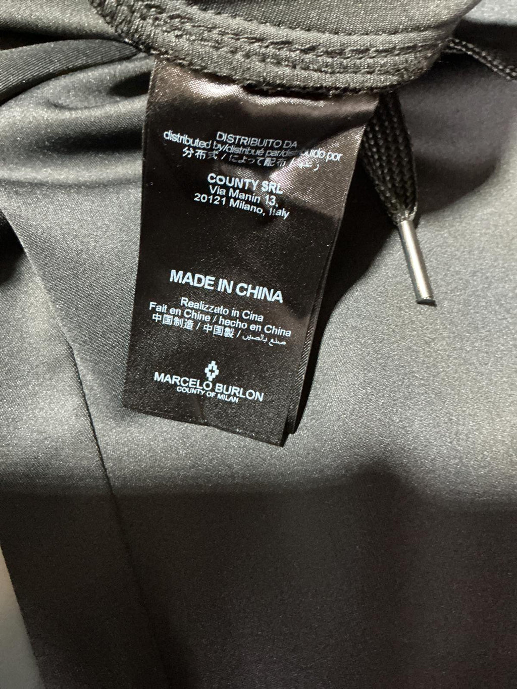 Marcelo Burlon x Kappa Black Track Pants Size Regular Small