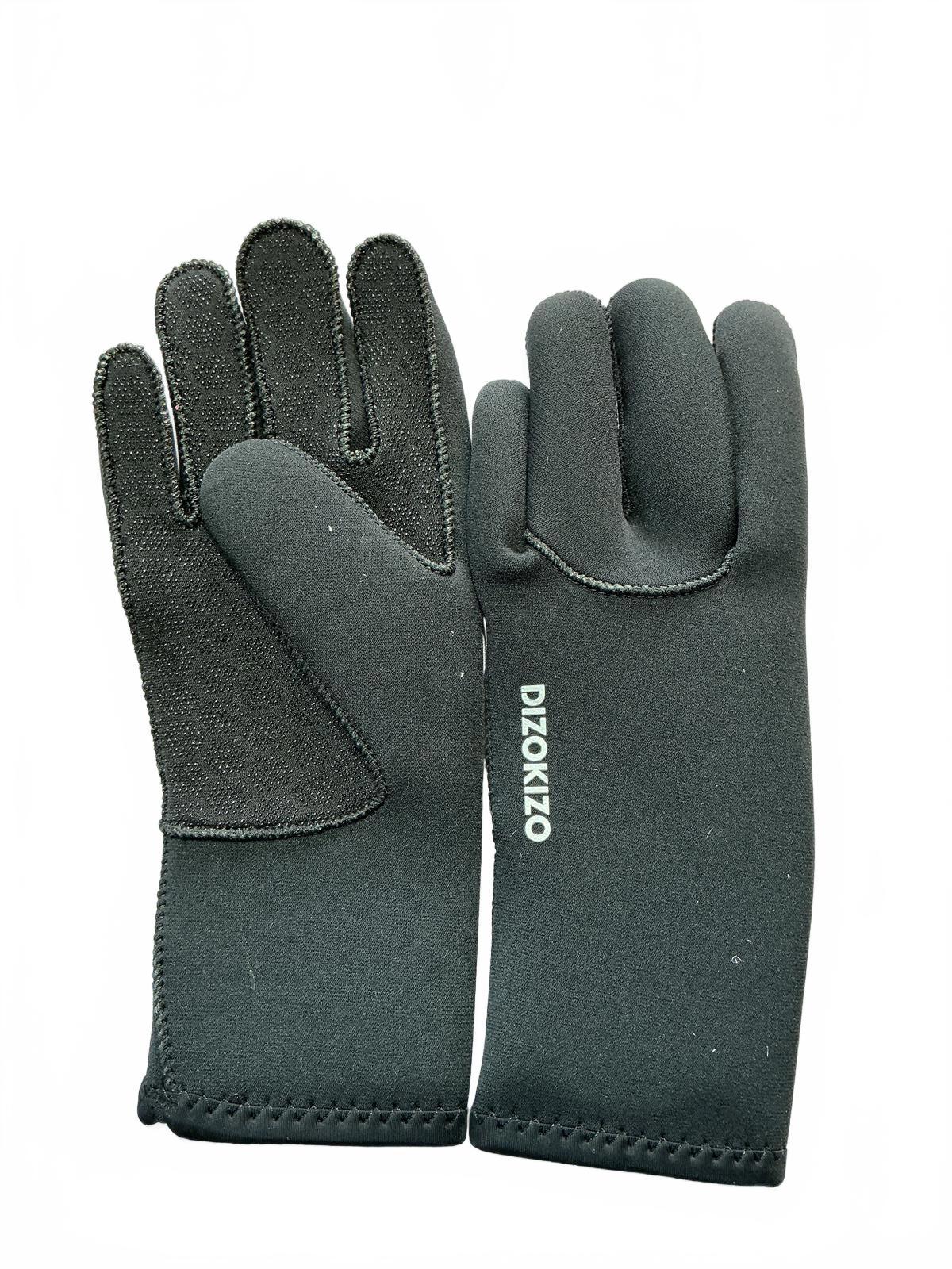Dizokizo Black Diving Gloves Size M for Water Sports and Diving