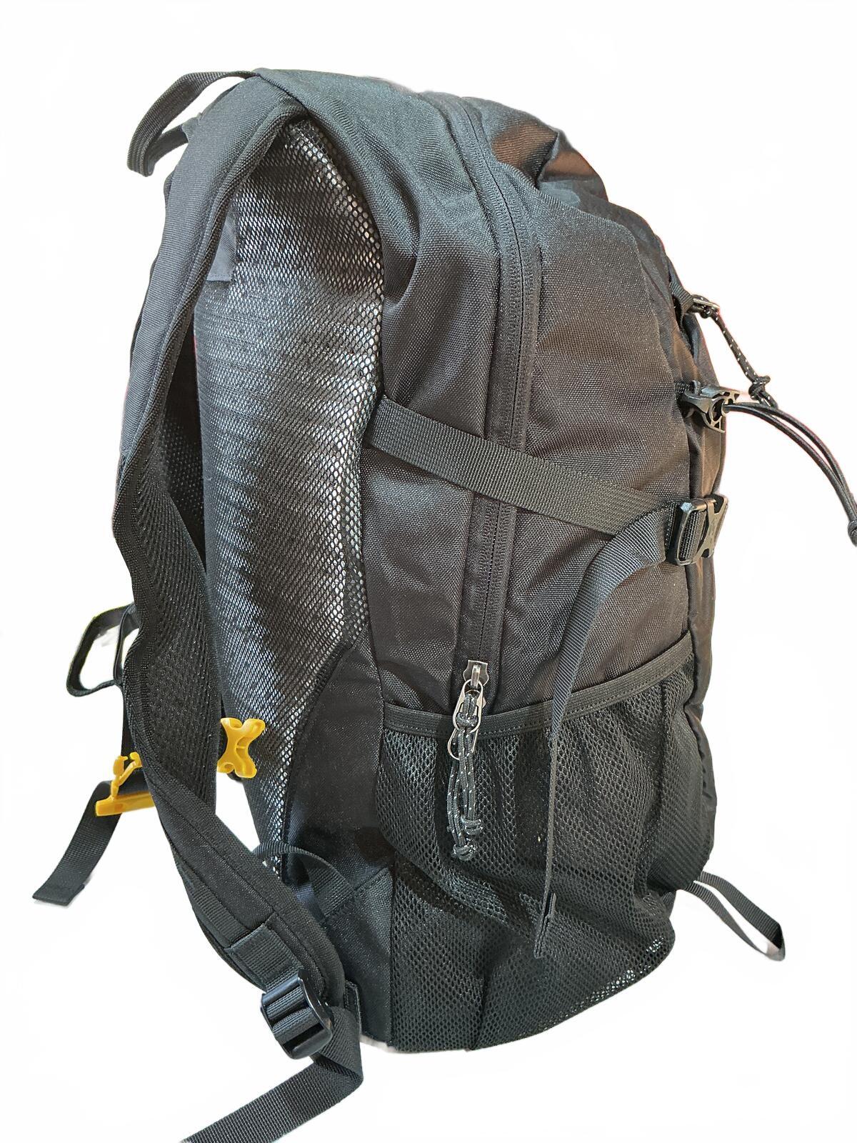 Skysper Black Hiking Backpack with Multiple Compartments Size Medium