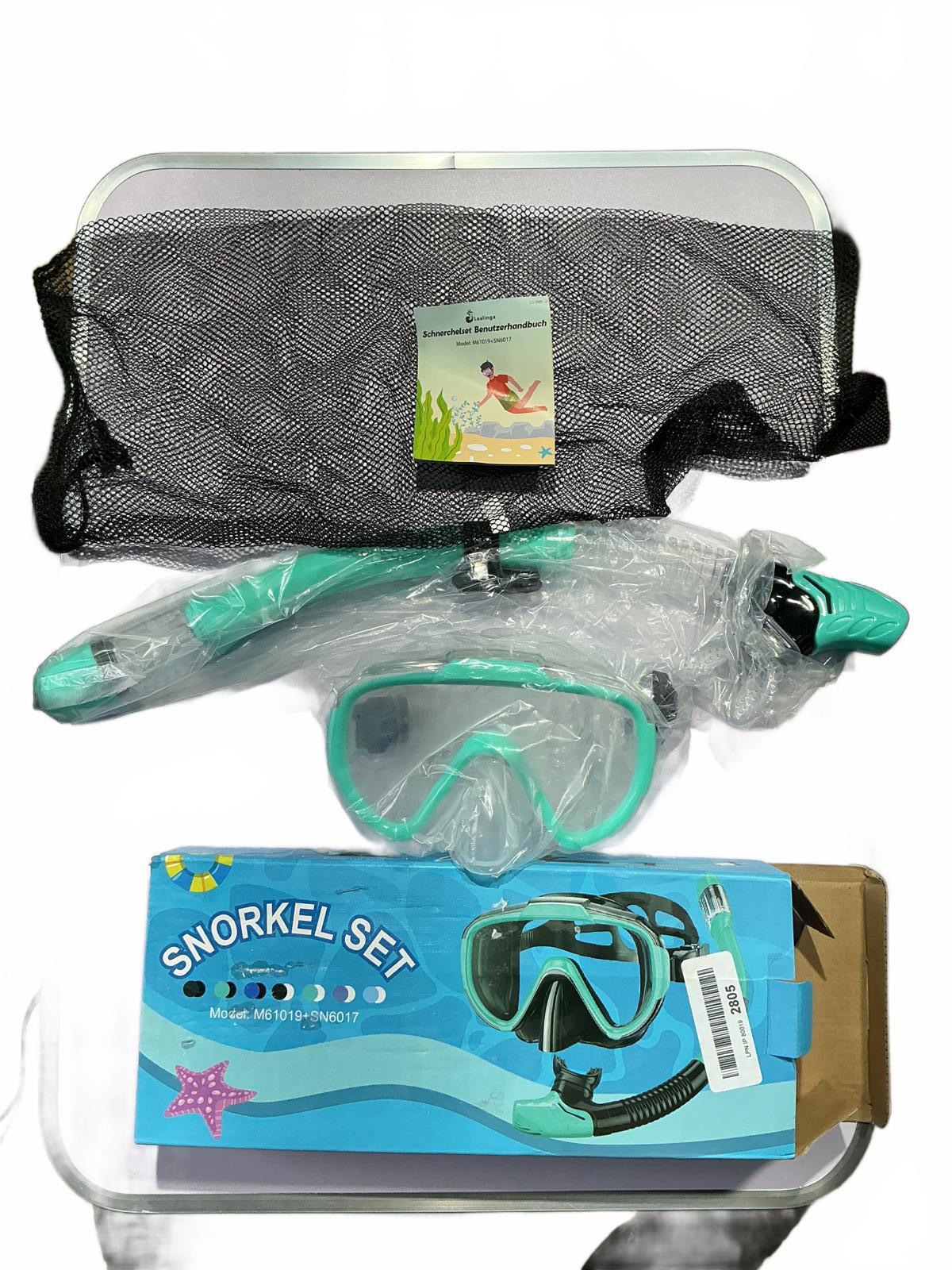 Lealinga Adult Snorkel Set with Mask and Tube - One Size