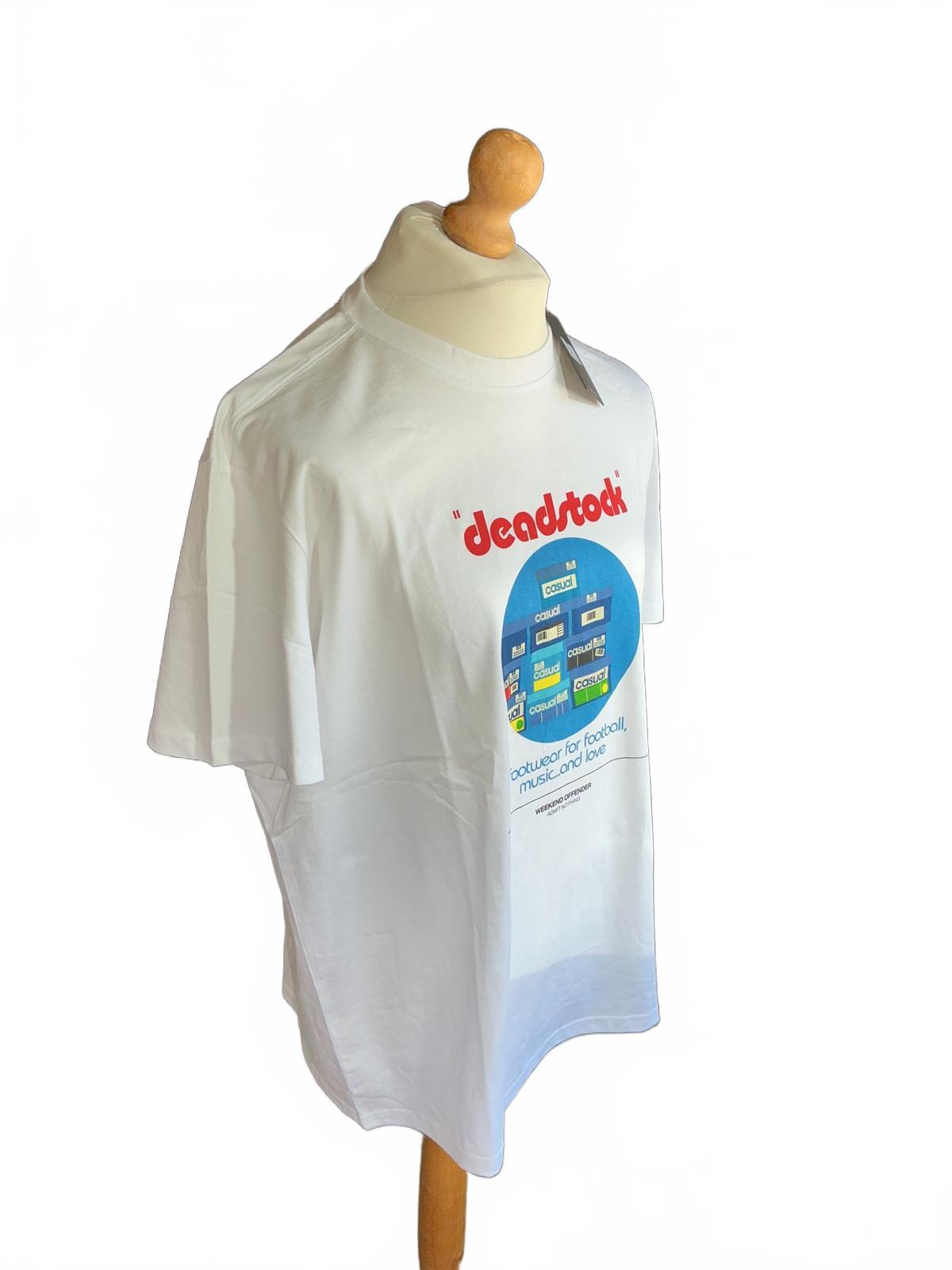 Weekend Offender Deadstock White Graphic T-Shirt Size Regular XL