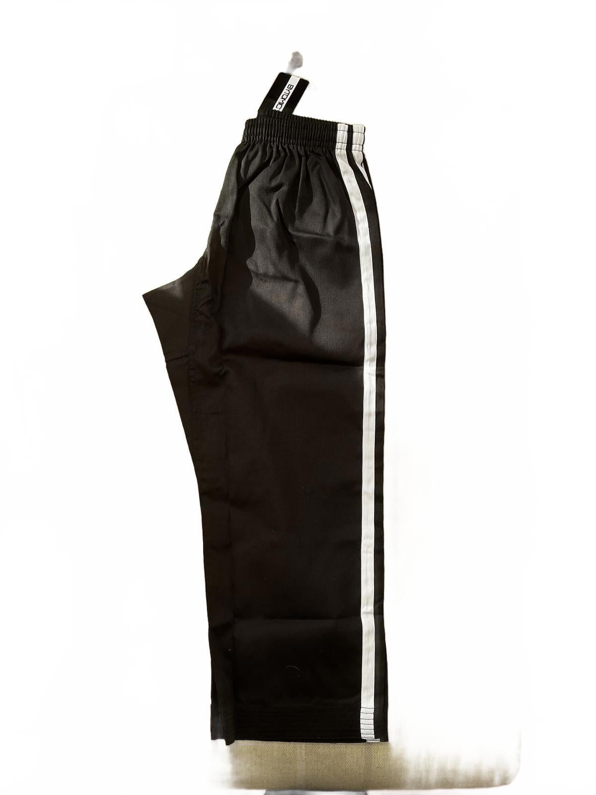 Bytomic Black Contact Pants with White Stripes - Size 150/2