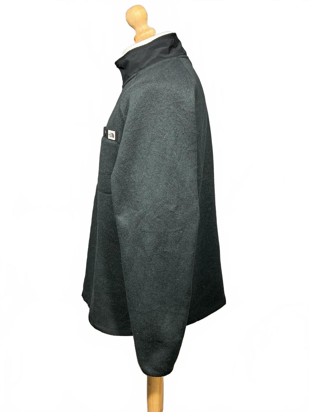 The North Face Men's Grey Fleece Jacket Half Zip