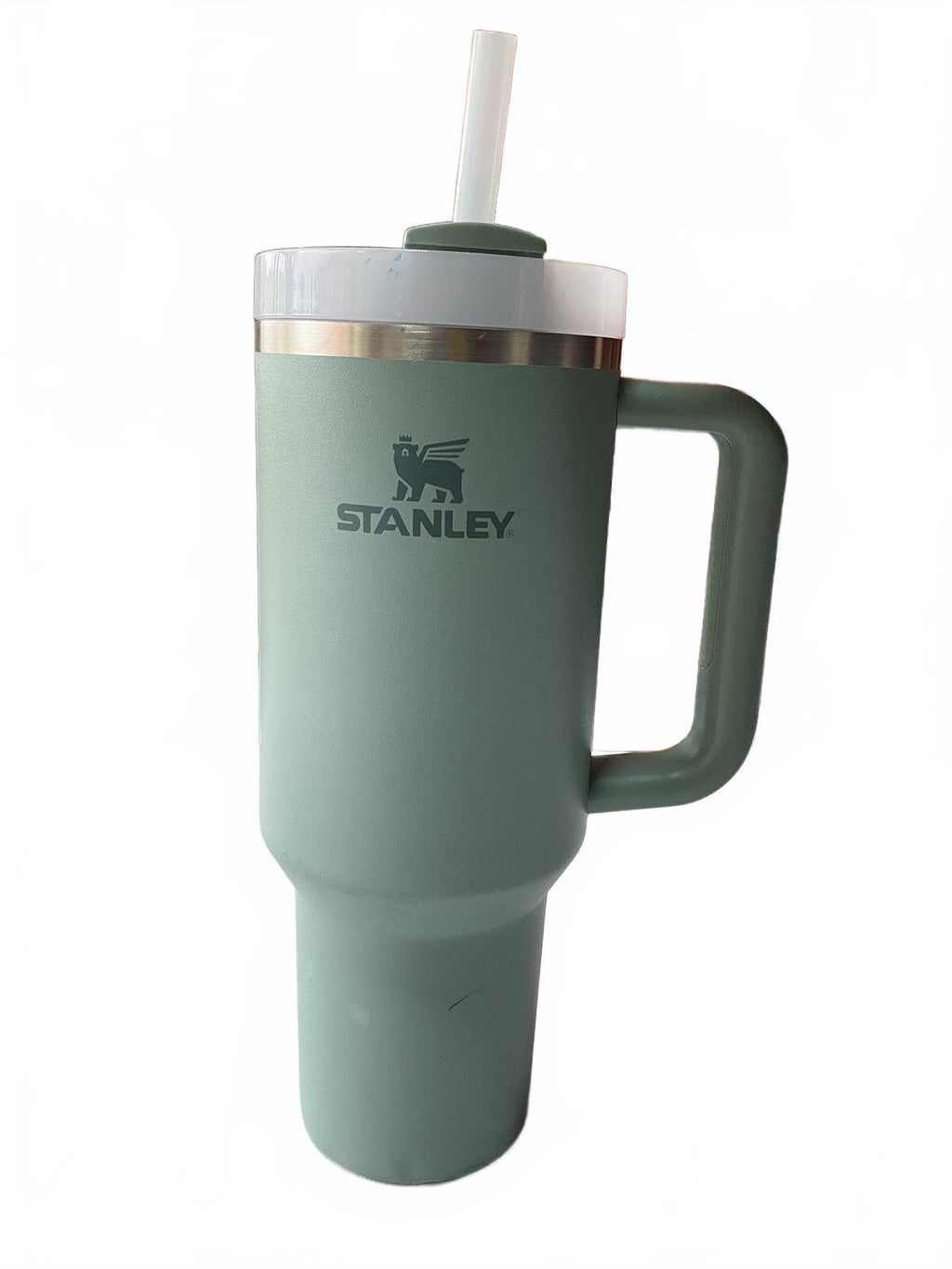 Stanley Insulated Travel Mug with Handle and Straw 40oz/1.18l  Green