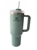 Stanley Insulated Travel Mug with Handle and Straw 40oz/1.18l  Green
