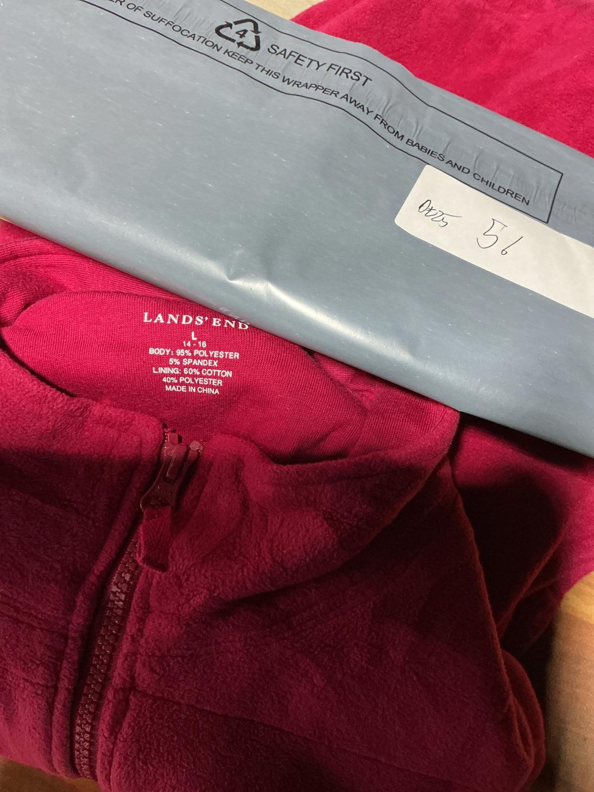 Women's Pink Fleece Vest with Zip Front
