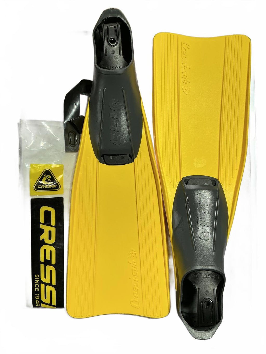 Cressi Yellow Diving Fins Size 41-42 (7-8)