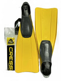 Cressi Yellow Diving Fins Size 41-42 (7-8)