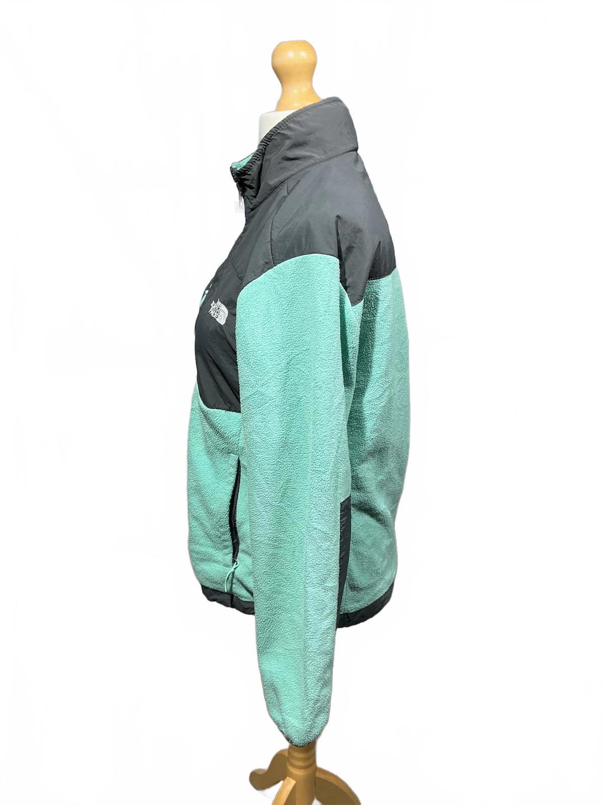 The North Face Women's Fleece Jacket in Mint and Grey