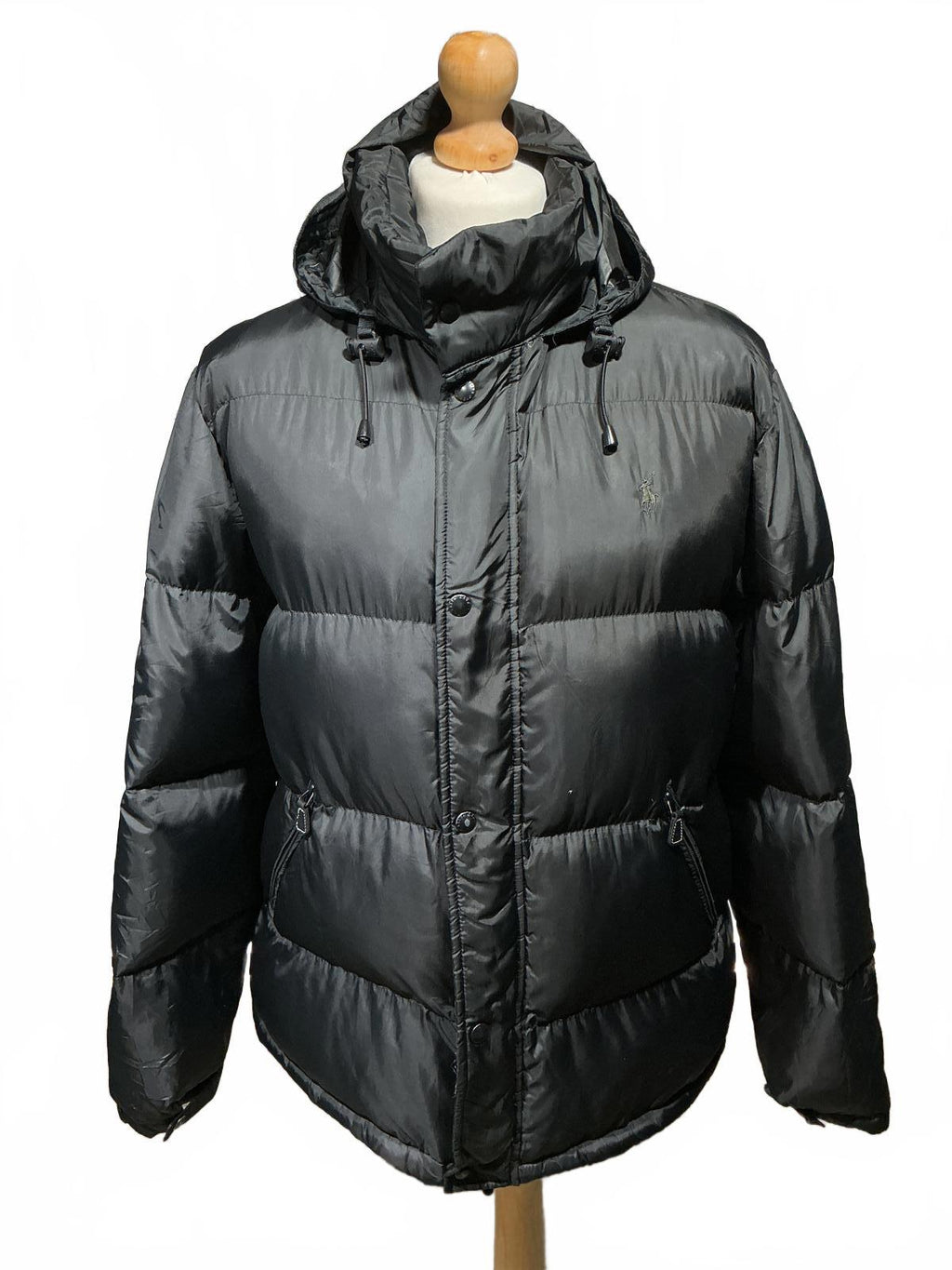Ralph Lauren Men's Insulated Black Puffer Jacket with Hood