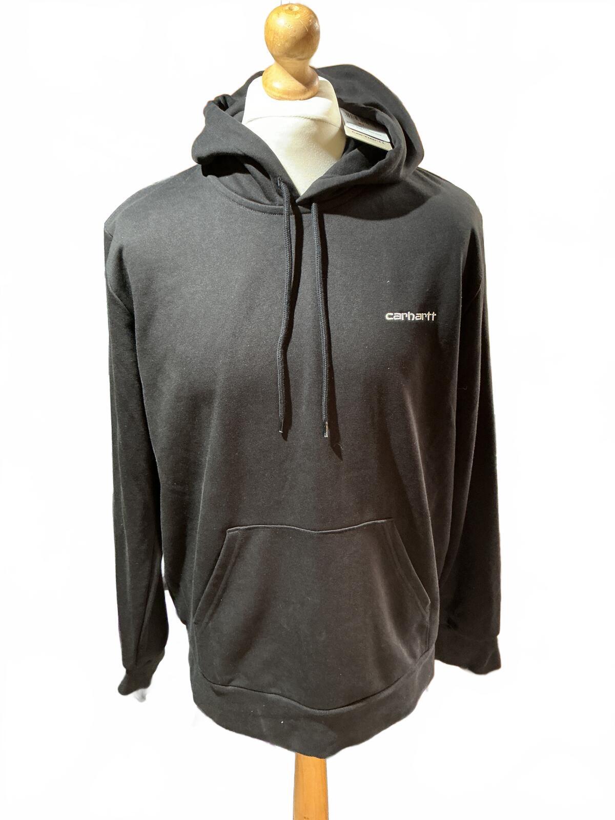 Carhartt Black Hoodie Sweatshirt Size Regular XL Classic Casual Style