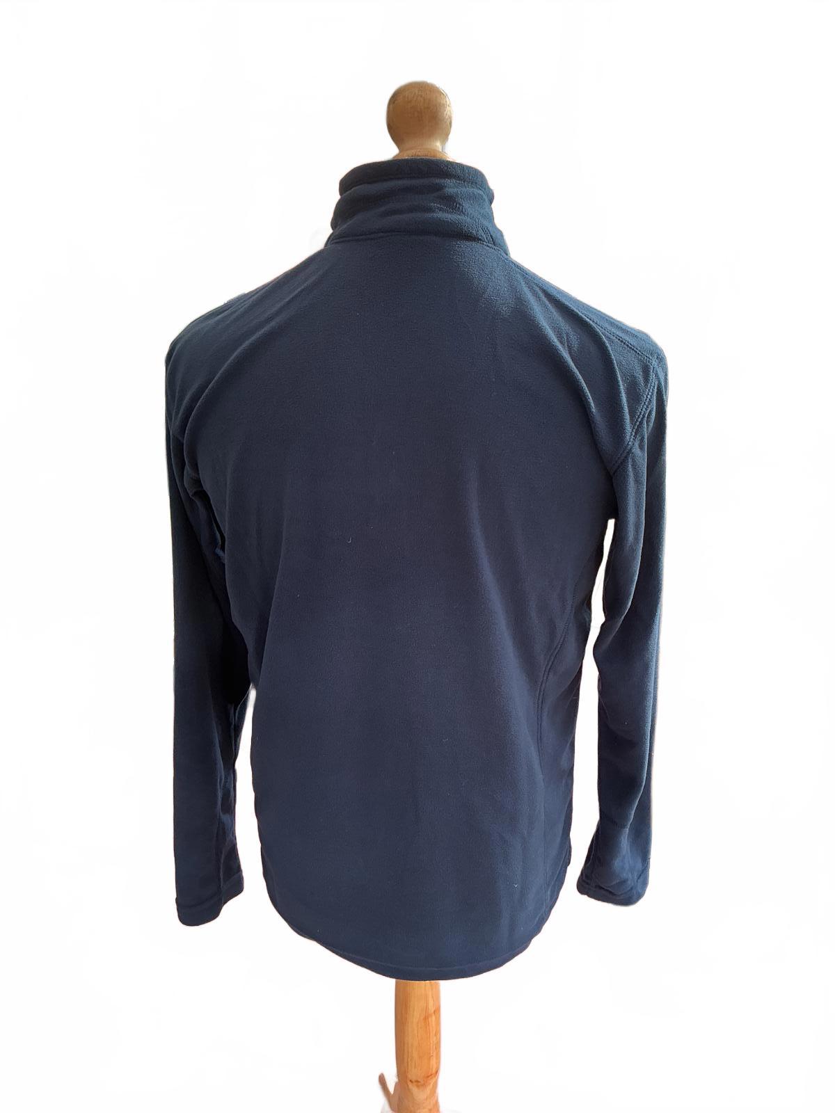 Columbia Navy Blue Half-Zip Fleece Pullover Regular M