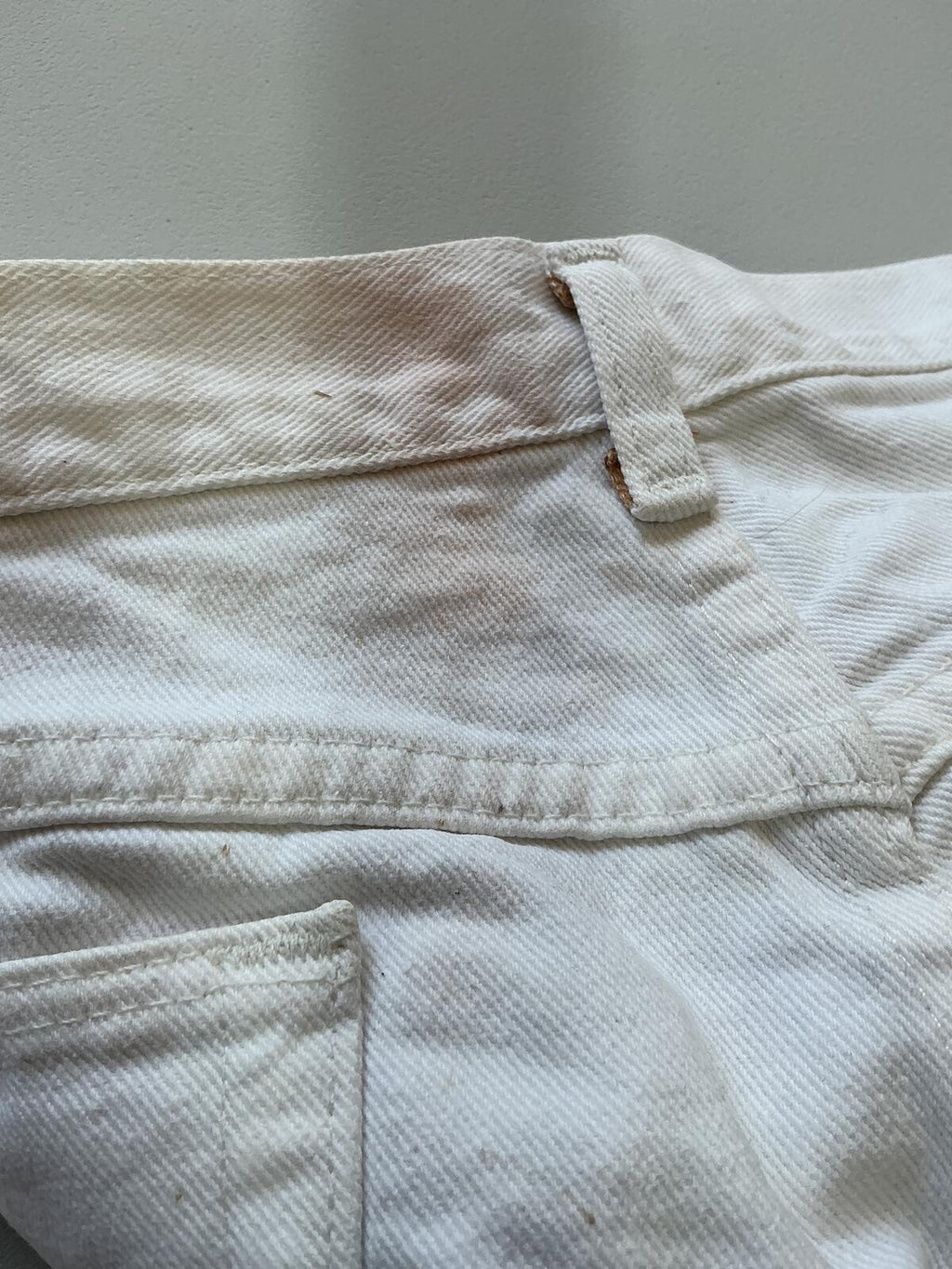 Wrangler White Denim Shorts Classic Fit Size Waist 36 in. Comfortable