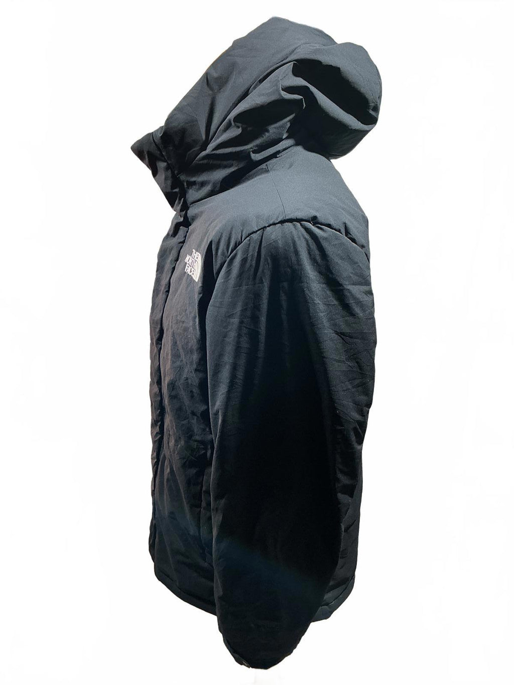 The North Face Men's Hooded Jacket Lightweight Warm Black Very Good