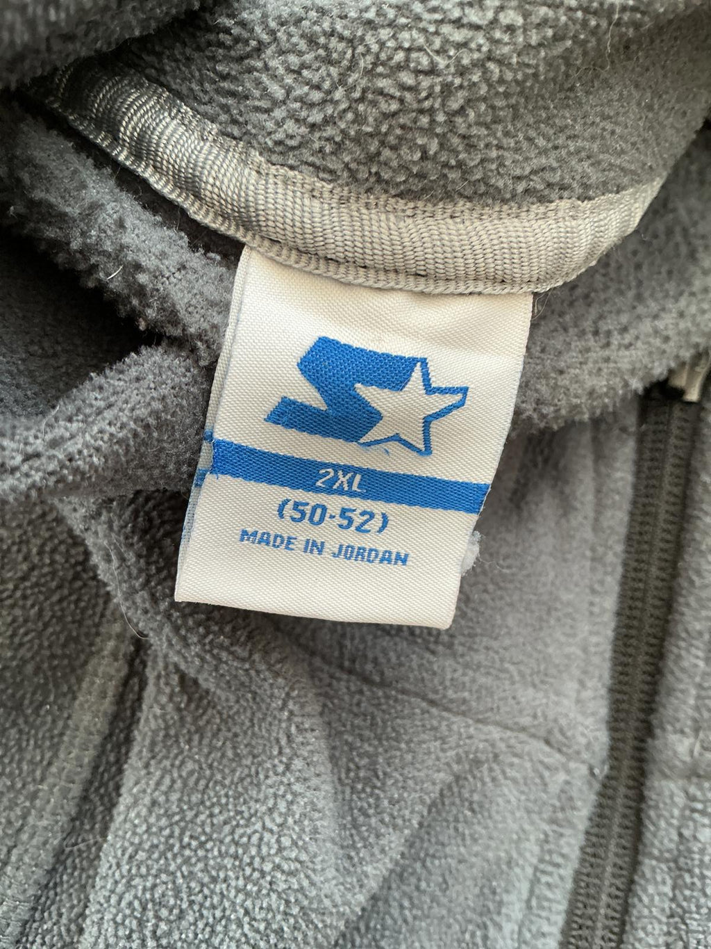 Men's Star Grey Fleece Pullover Jumper Size Regular Xxl Comfortable Warm