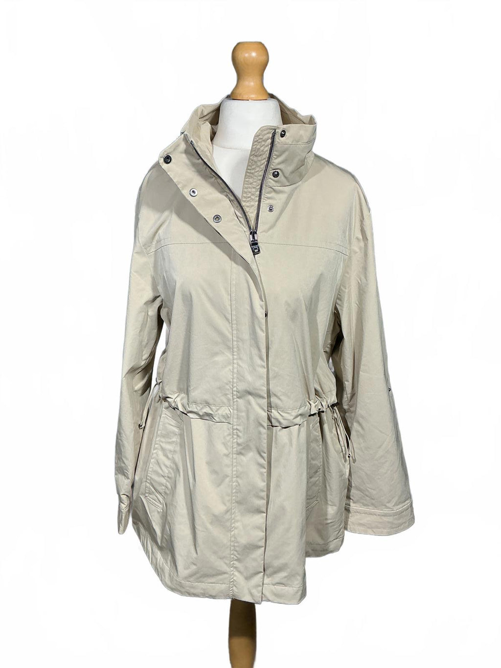 Geox Claudin Beige Women's Utility Jacket Size 14