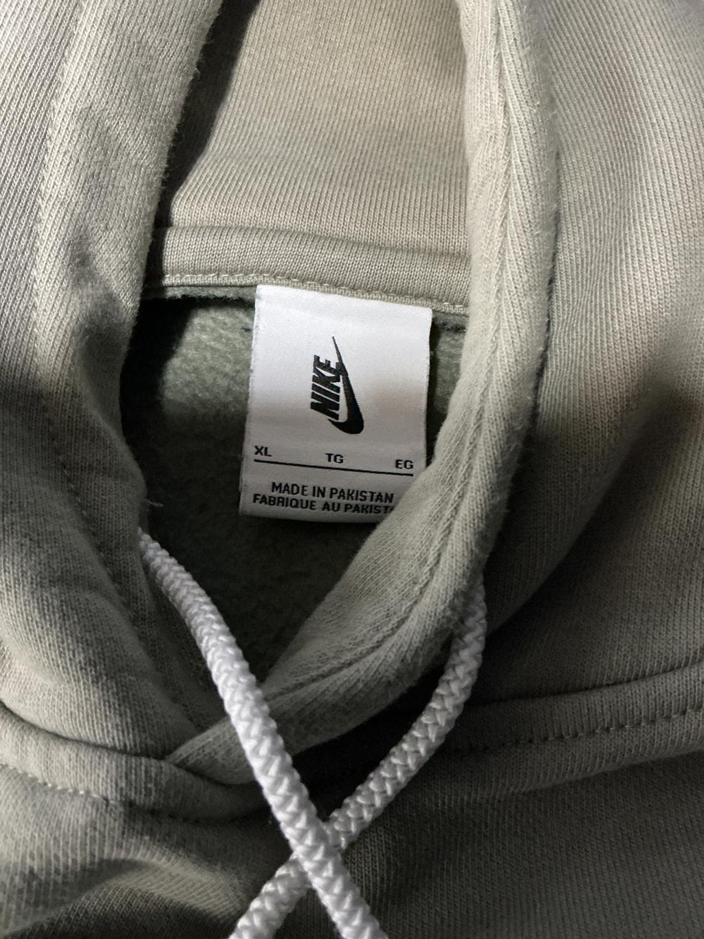 Nike Men's Hoodie Relaxed Fit Kangaroo Pocket XL Khaki Green