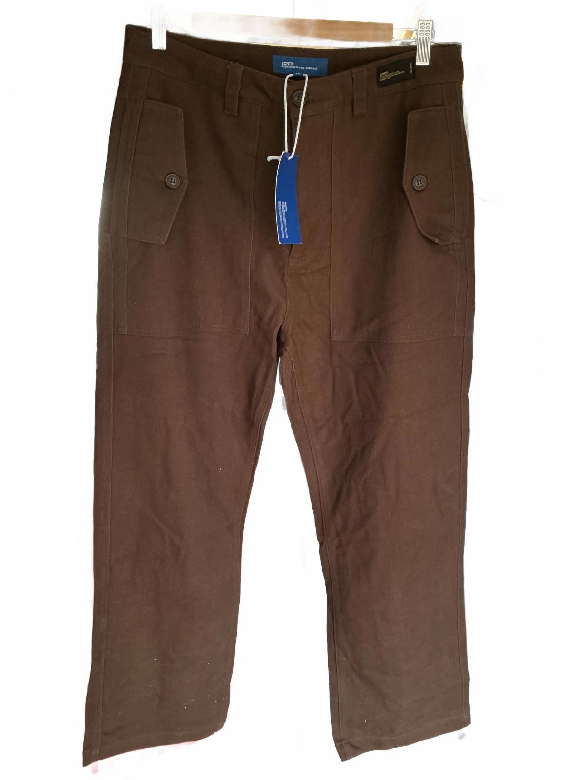 SCRT Fatigue Trousers Brown Workwear Pants Size 30