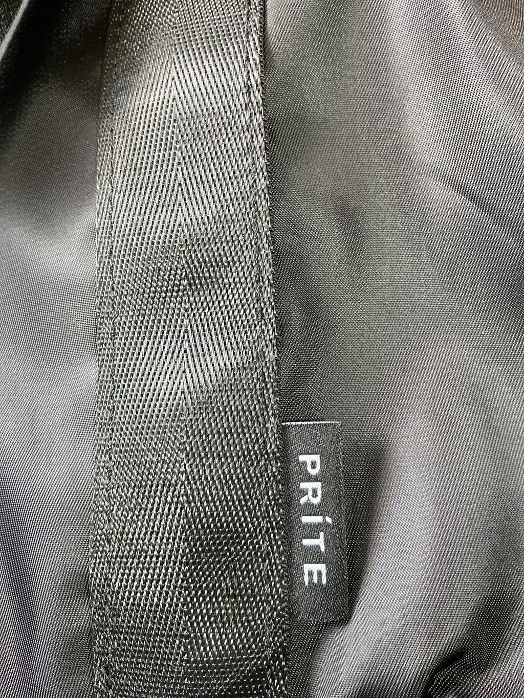 *NEW* Prite Black Nylon Tote Bag Large One Size Zip Shoulder Work Travel