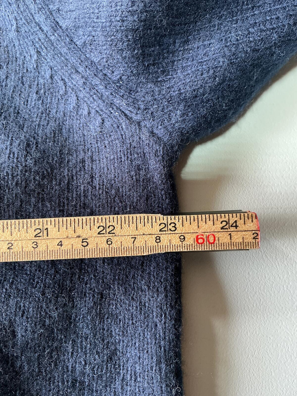 Kin Navy Blue Knit Merino Sweater Crew Neck Regular XXL Size Comfortable Warm