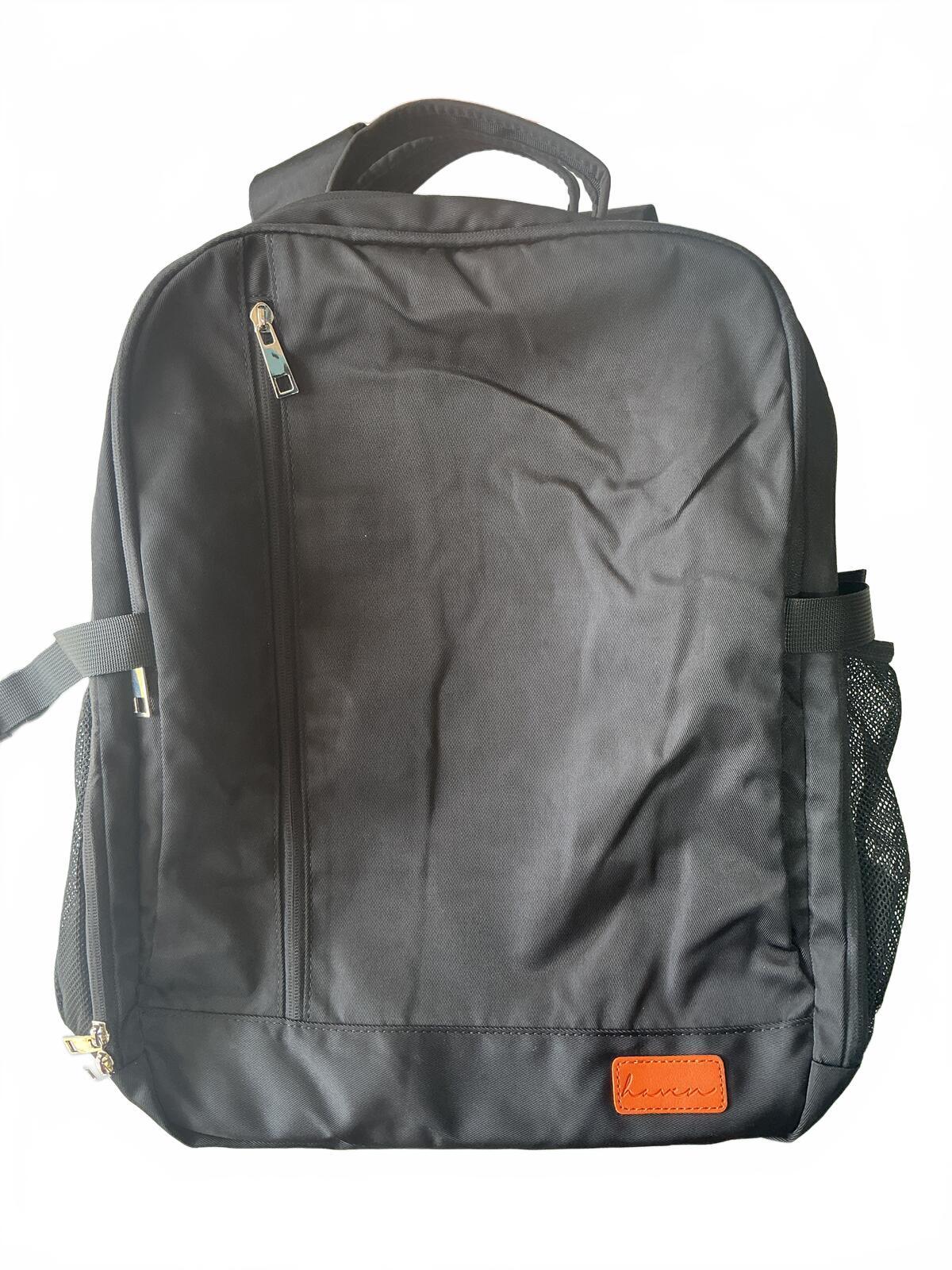 Haven Easyjet carryon Black Backpack with Multiple Compartments 45x36x20