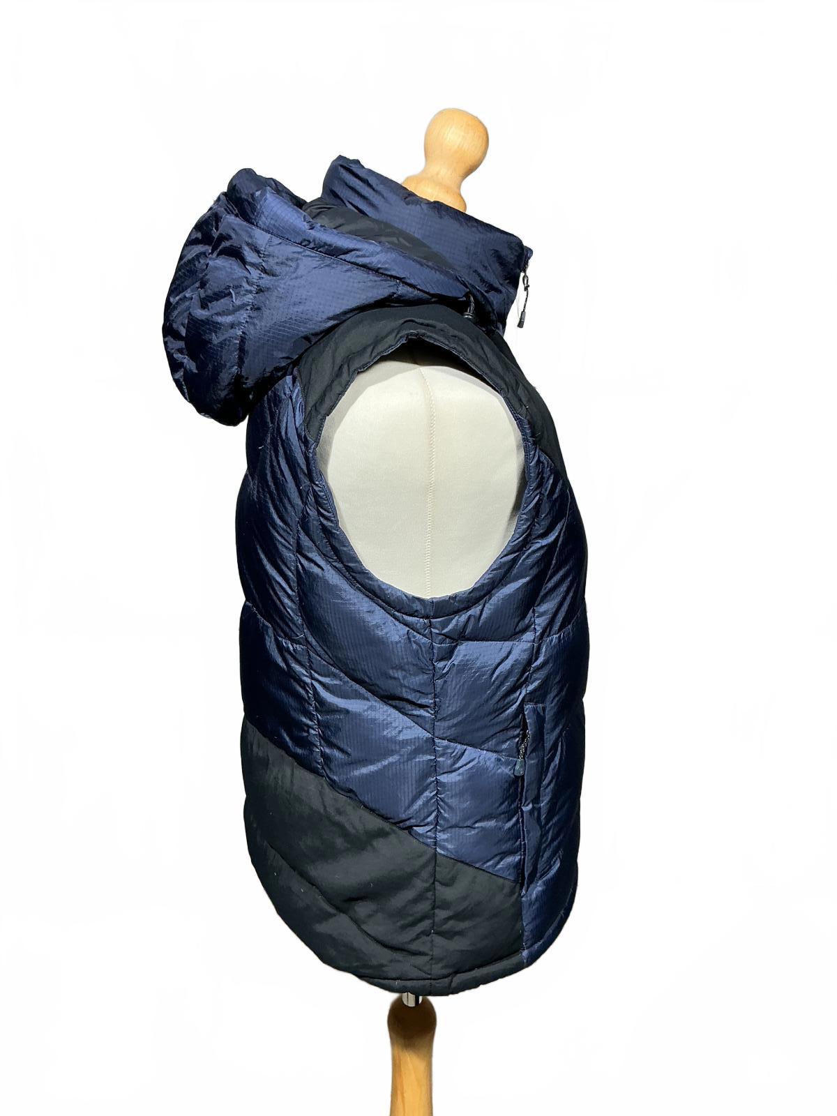 Mountain Hardwear Puffer Vest with Hood - Navy and Black