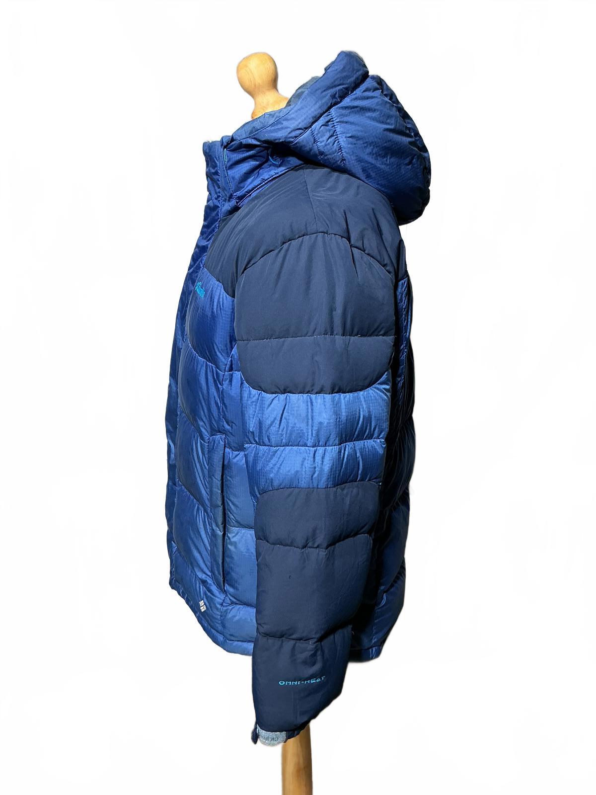 Columbia Men's Blue Hooded Puffer Jacket