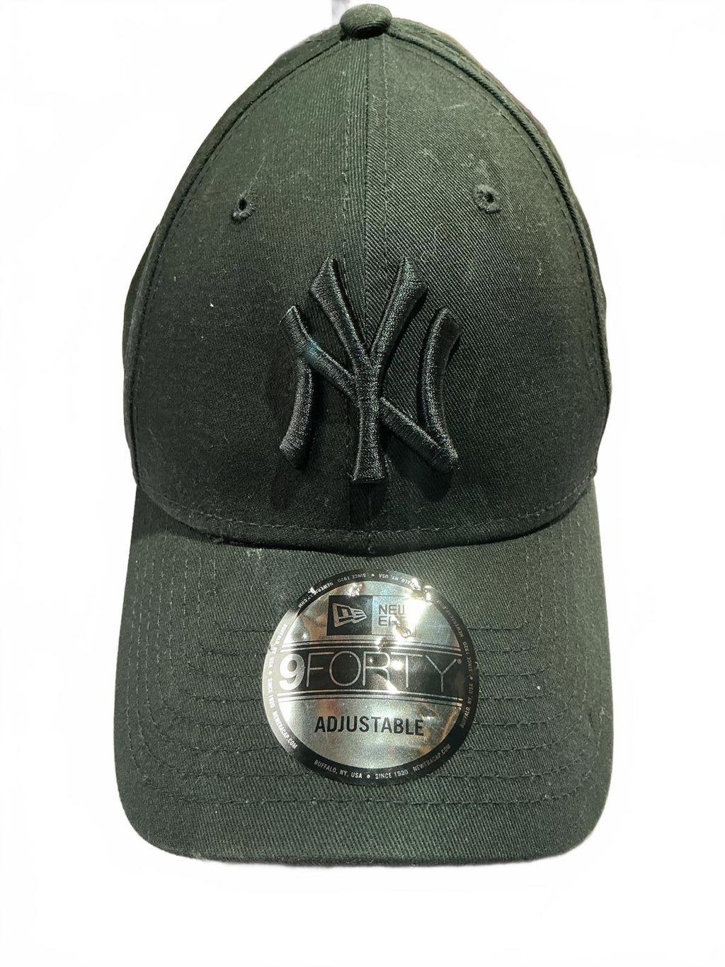 New Era 9FORTY Adjustable Black Baseball Cap Hat Size One Size Fits All