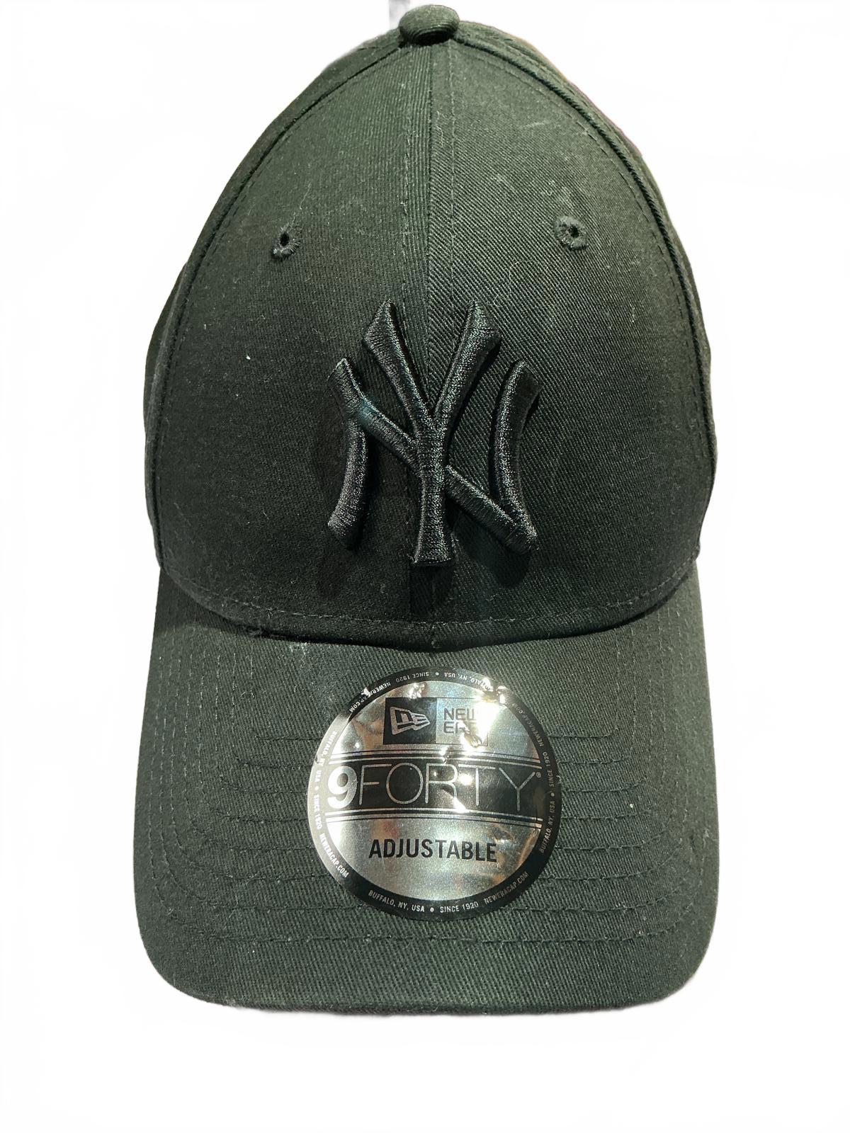 New Era 9FORTY Adjustable Black Baseball Cap Hat Size One Size Fits All