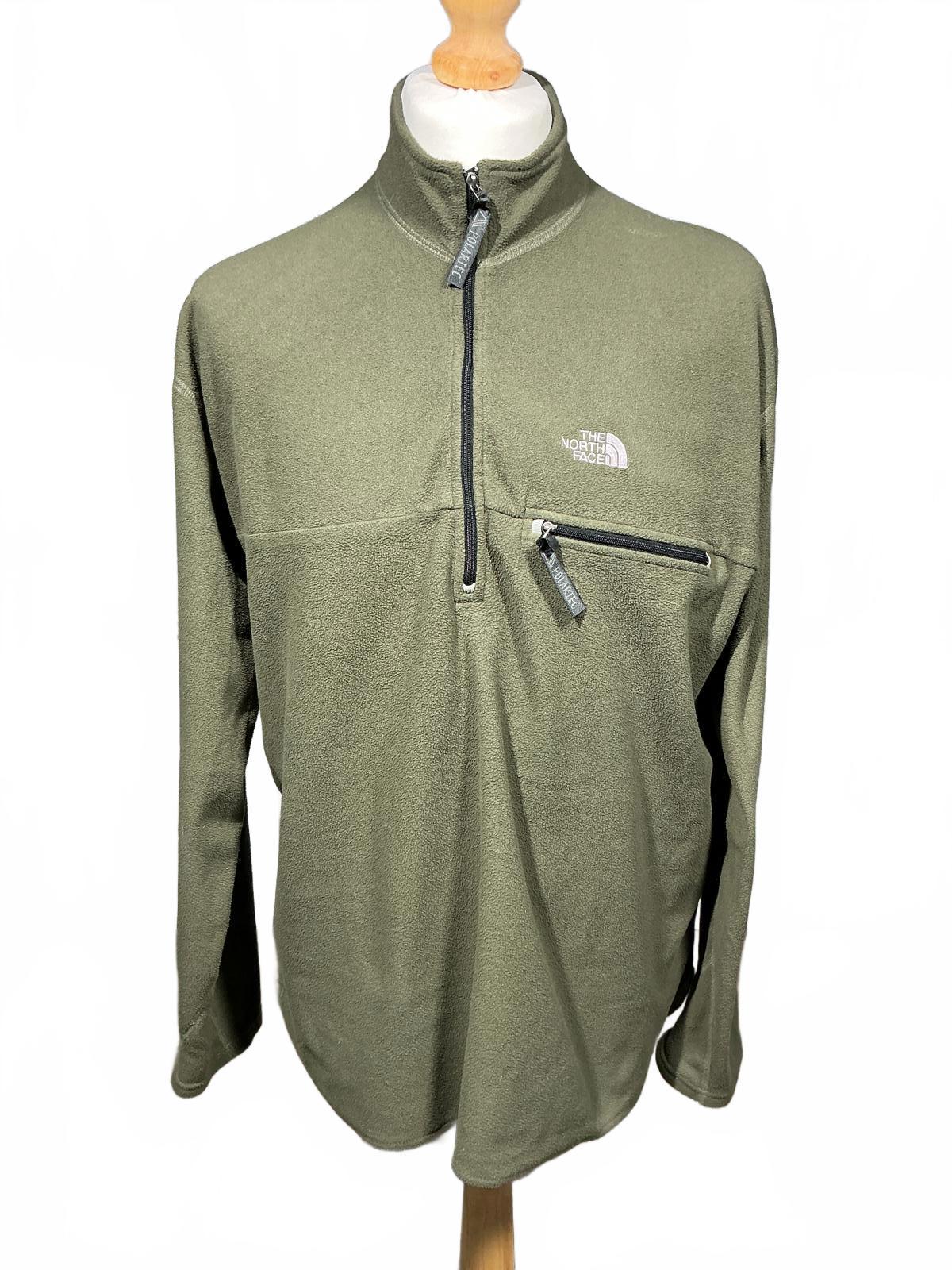 The North Face Olive Green Fleece Hiking Pullover