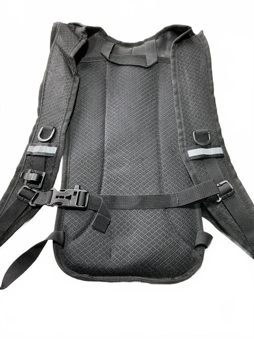 Byleedur Lightweight Hydration Black Backpack with Reflective Lettering