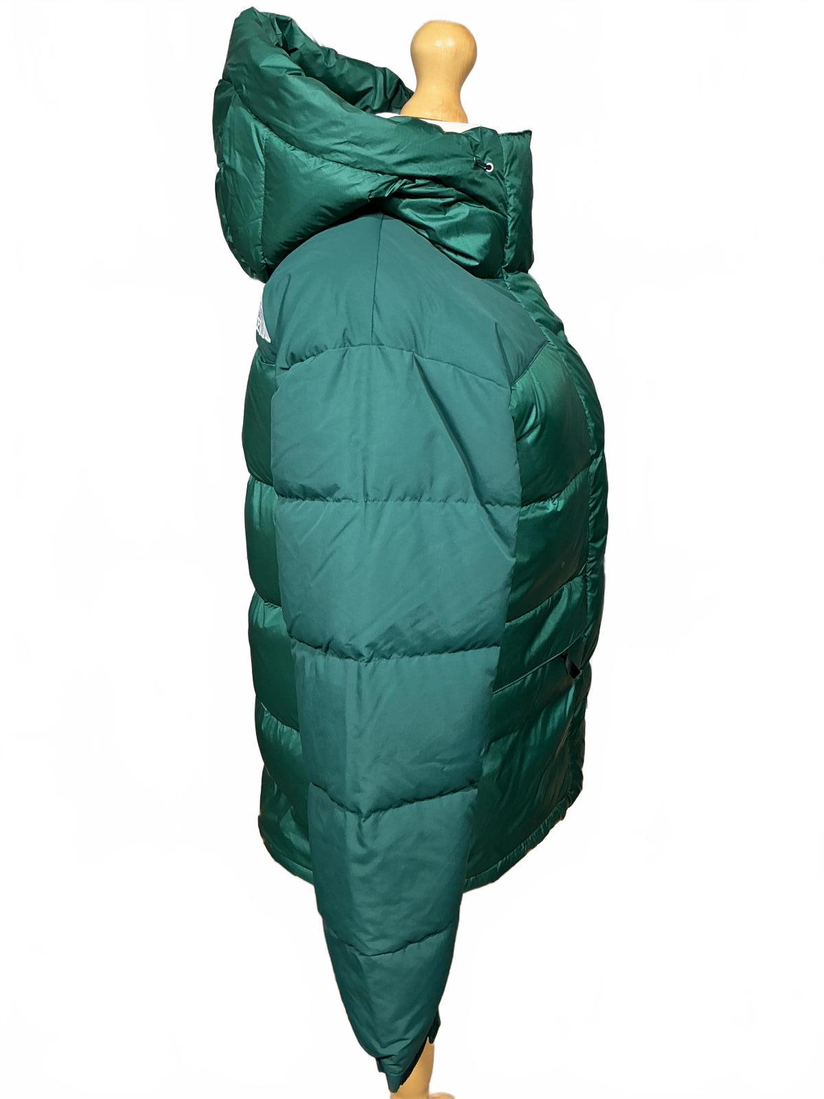 The North Face Small Ladies Down Himalayan Green Puffer Jacket with Hood