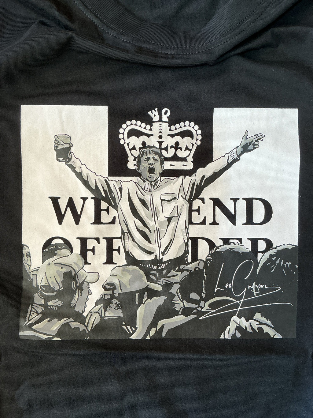 Weekend Offender Black Graphic T-Shirt Medium LG X WO Collection