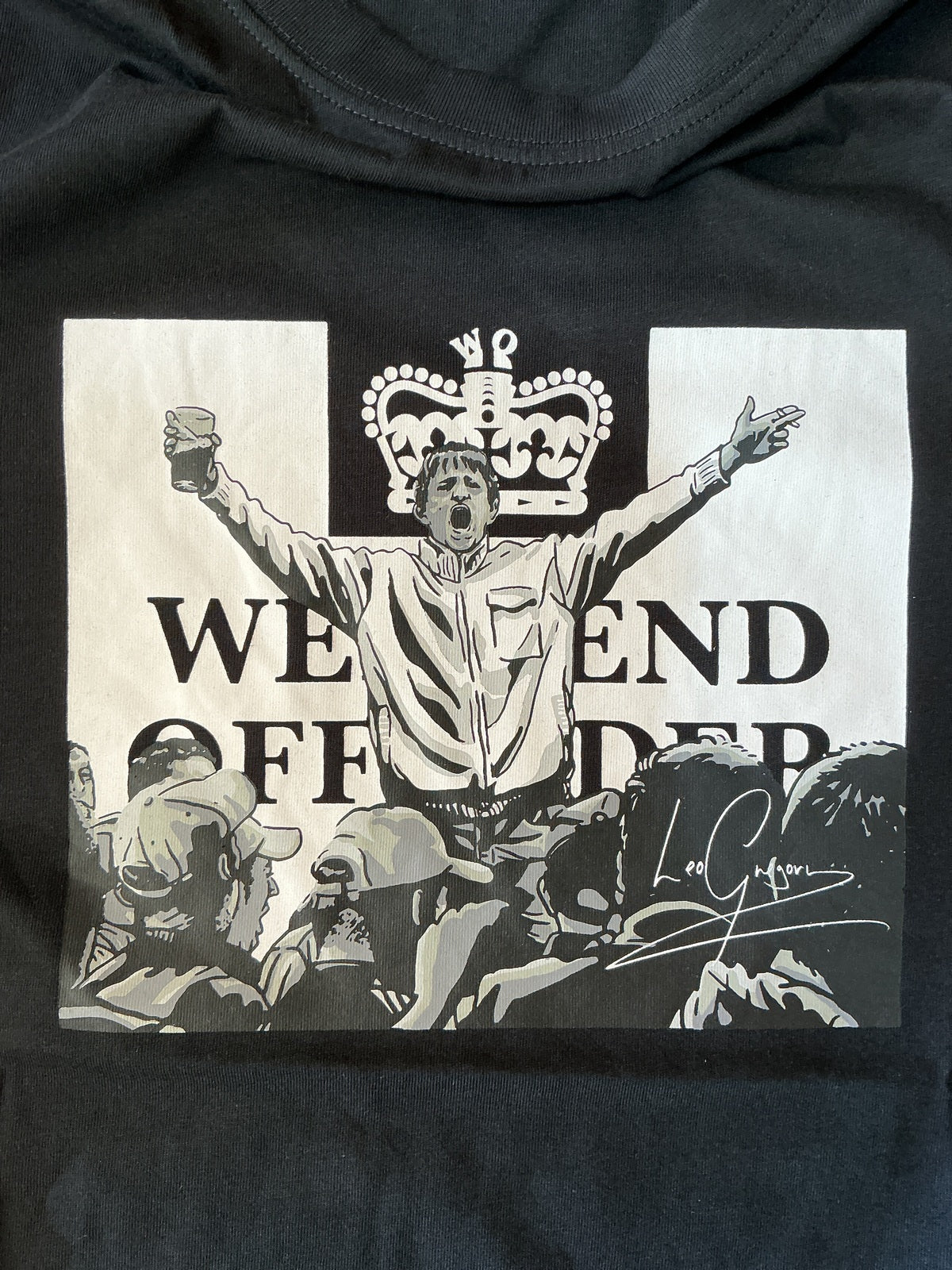 Weekend Offender Black Graphic T-Shirt Medium LG X WO Collection