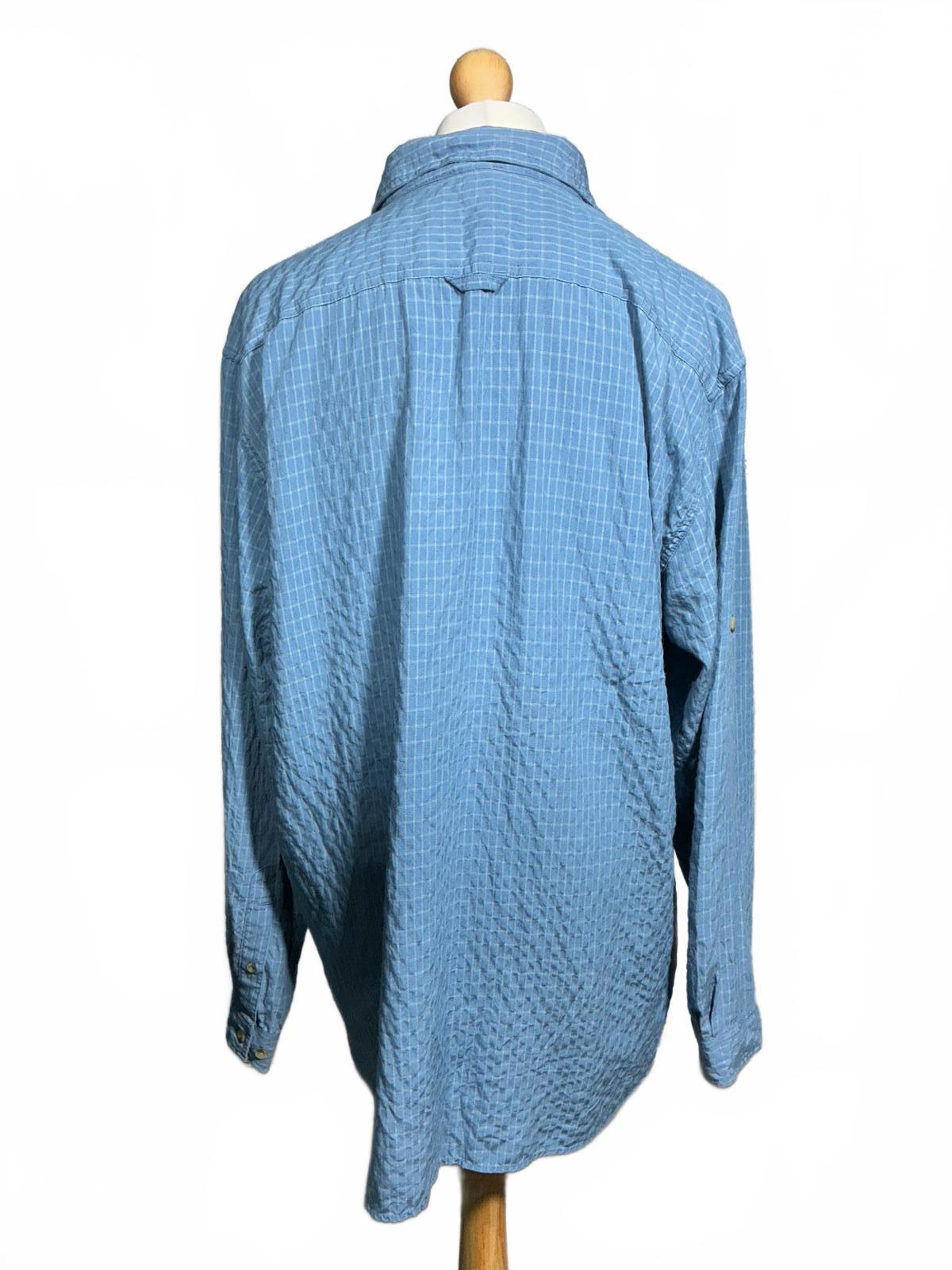 Men's The North Face Light Blue Button-Up Shirt XXL