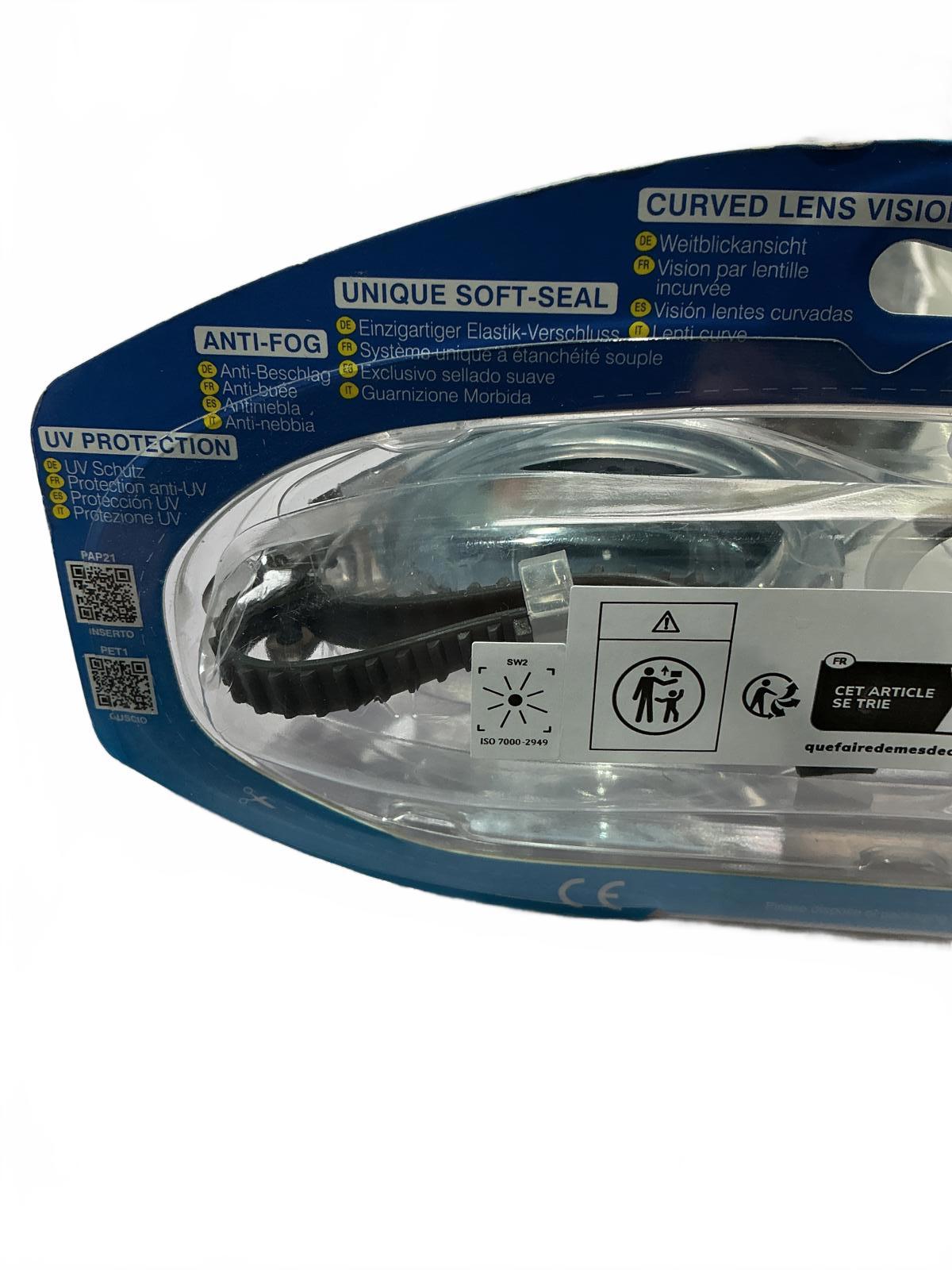 Zoggs Panorama Fitness Swimming Goggles with Easy-Fit Silicone Swim Cap