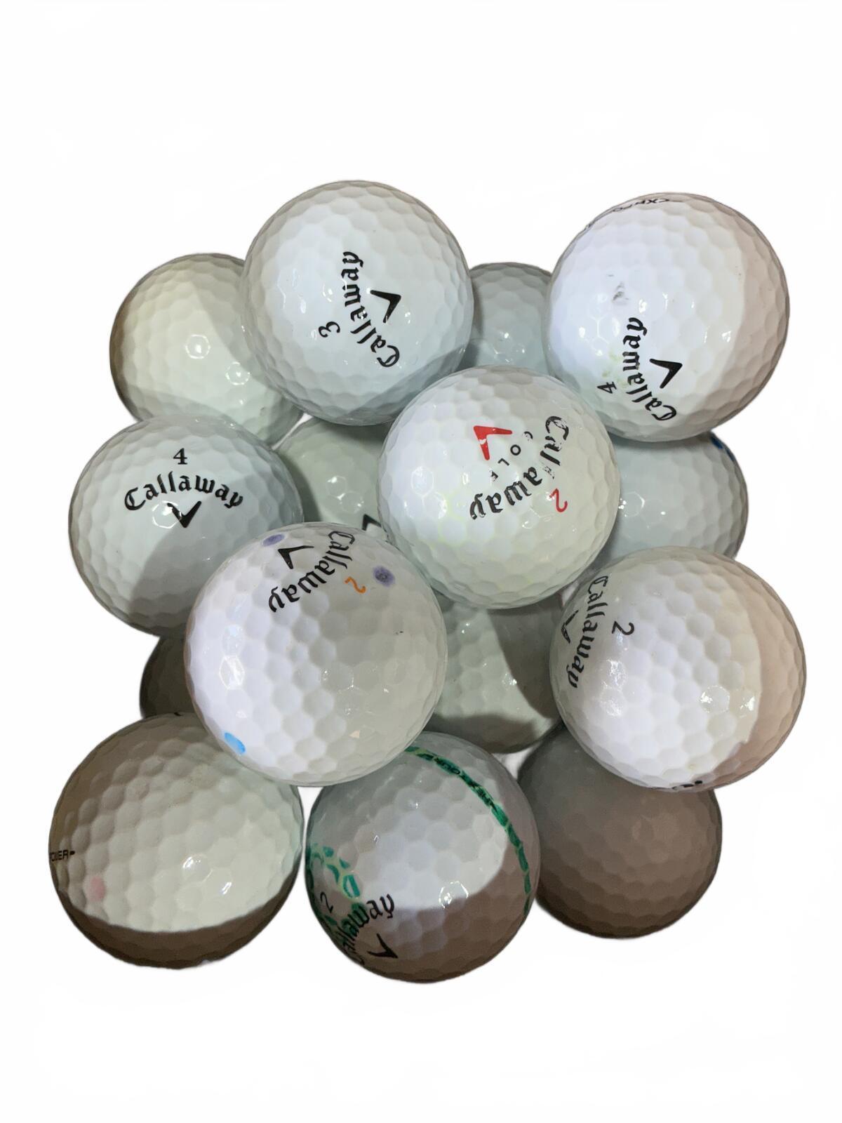 Callaway 24 Mixed Golf Balls water reclamation Standard Size Used Ball Lot