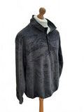 Men's Lands End Black Textured Long Sleeve Xl  Pullover Sweater