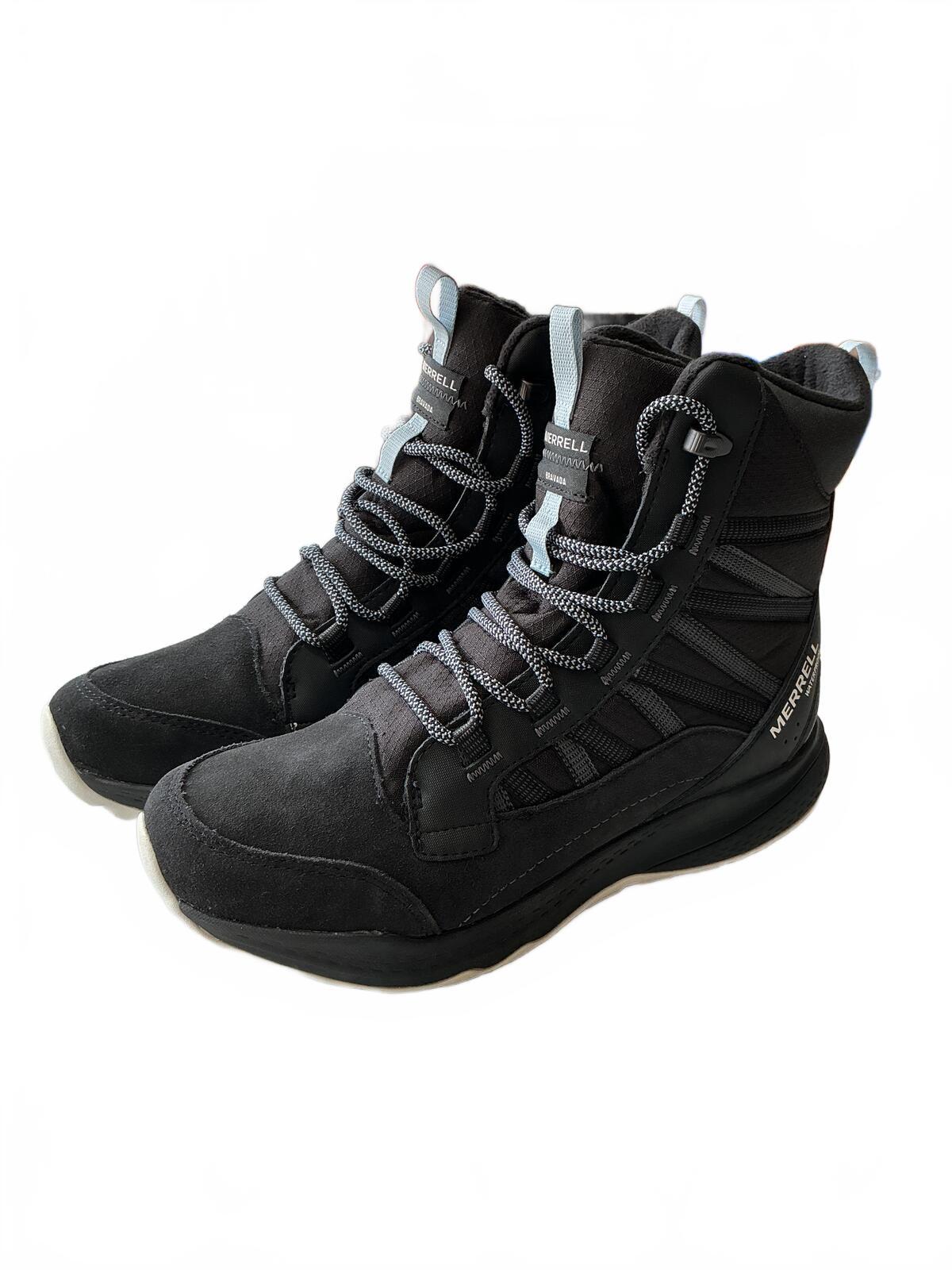 Merrell Bravada Ladies Waterproof Thermo Mid Black Hiking Boots Size UK 7