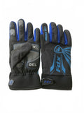 Fdx XXL Gel Padded Black and Blue bike Gloves with Wind Proof Feature