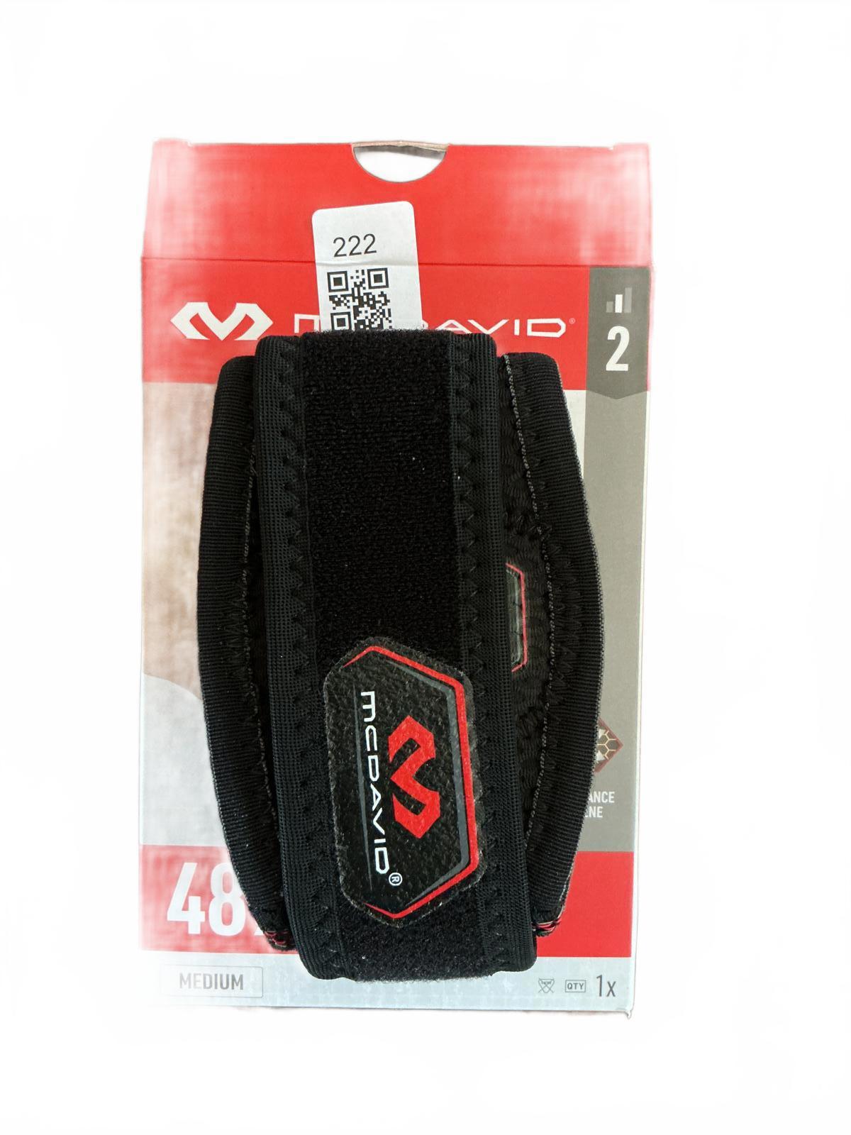 McDavid 489 Elbow Strap with Pads Medium Size Support Brace Black