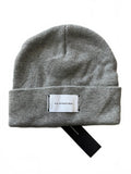 DJK International Grey Knit Beanie Hat Winter Warm Cuffed Hat One Size