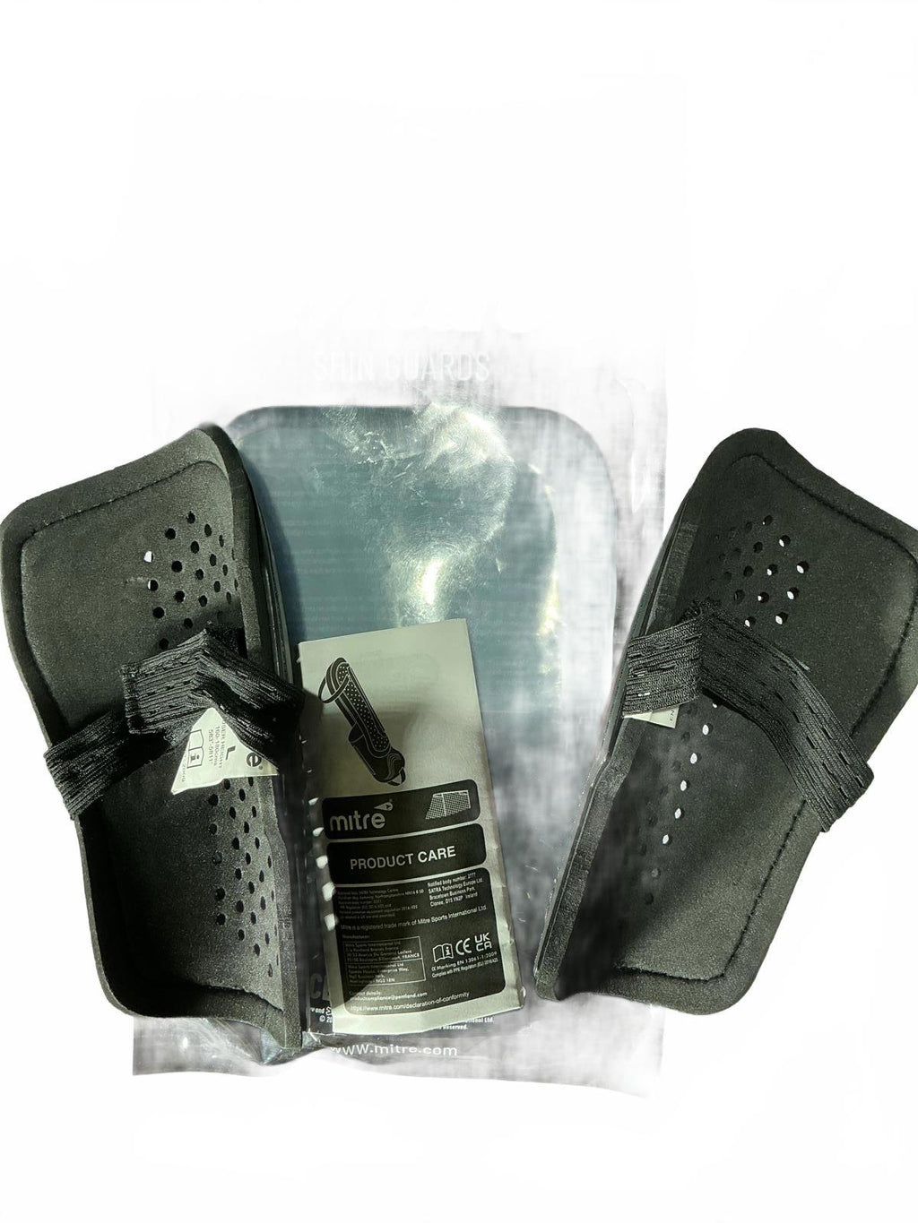 Mitre Carbon Slip Shin Guards Large