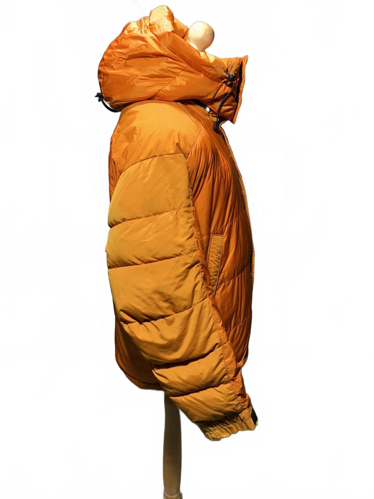 Mountain Hardwear Men's Orange Puffer Jacket with Hood