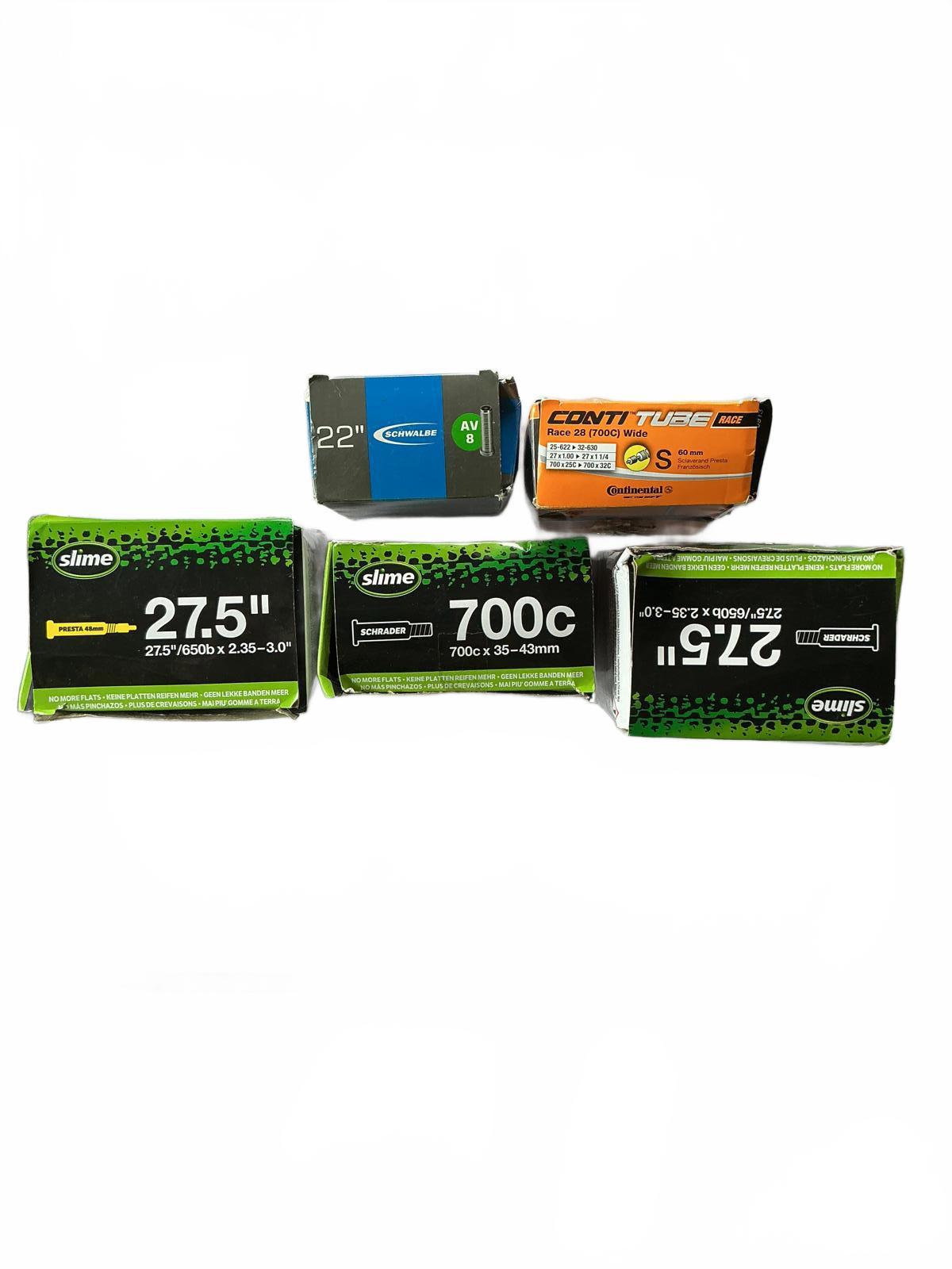 Slime Bicycle Inner Tubes Set - 27.5" and 700c Sizes